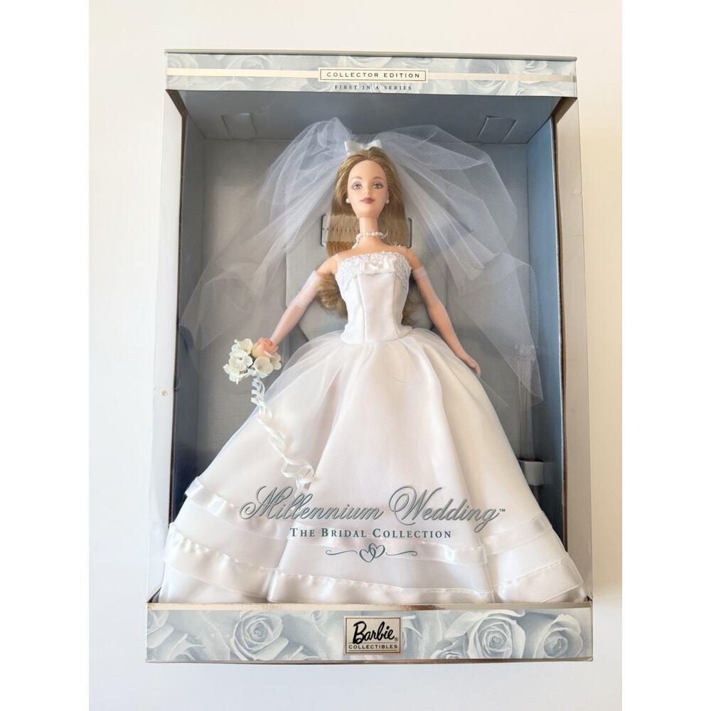 1999 Mattel The Bridal Collection Millennium Wedding Barbie #27674 1st In Series